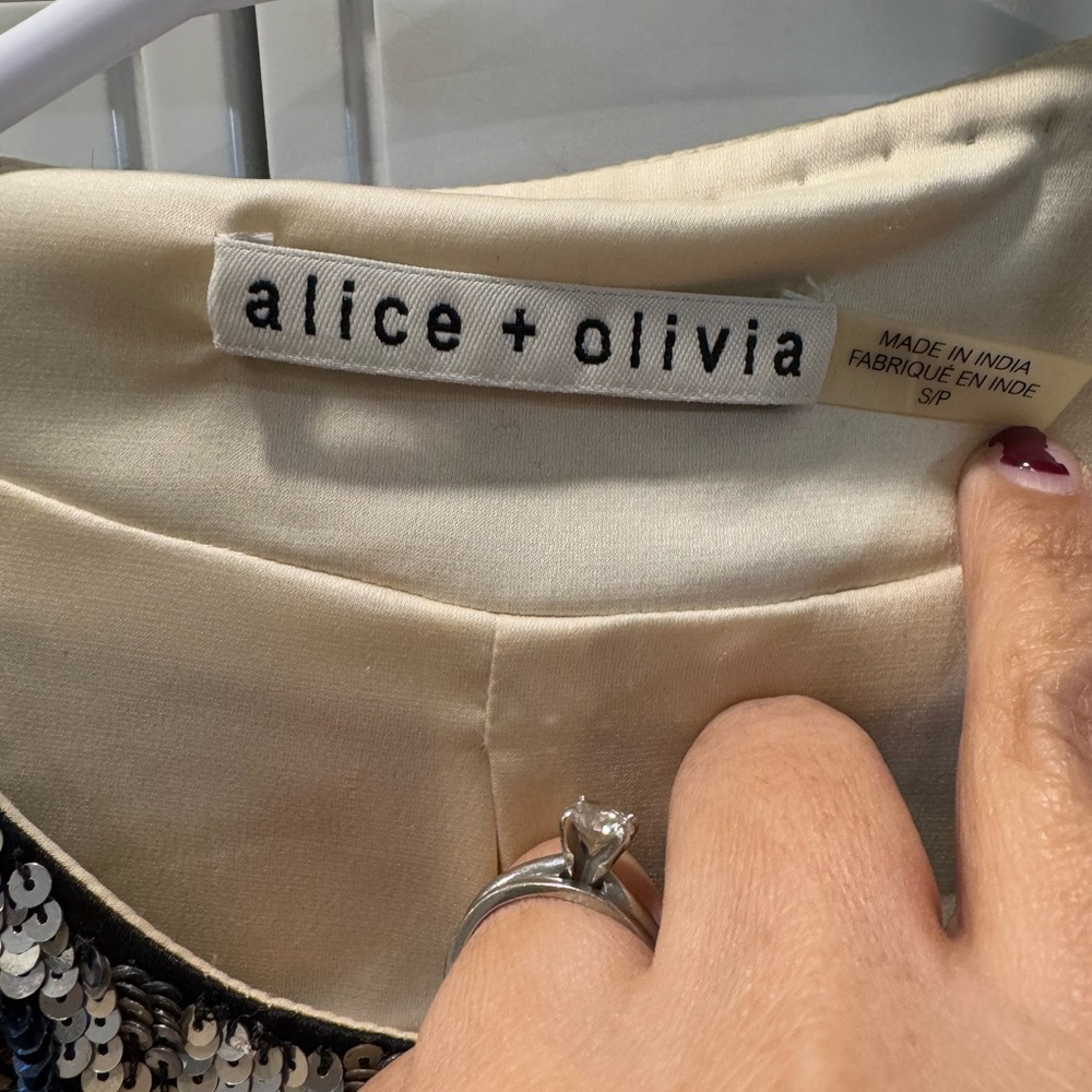 Alice + Olivia Rory Beaded Embellished Jacket Bird Long  Coat Size S $1095 - Picture 2 of 11